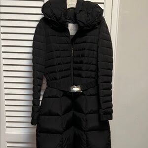 Moncler Fraxinelle Black Puffer Coat with Belt size 1/Small